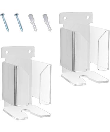 Acrylic Shaver Holder for Shower Men's Bathroom Grooming Essential Wall Mounted Acrylic Shaver and Trimmer Rack Clear - Buy Online on GoSupps.com