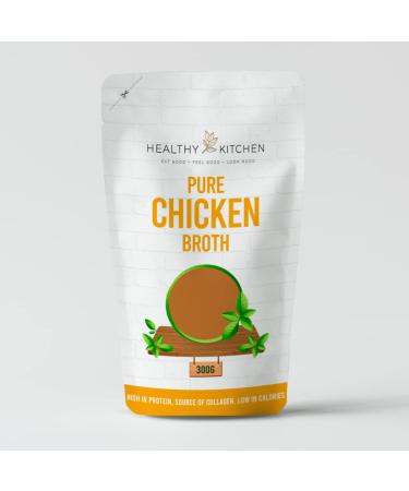 Healthy Kitchen Halal Organic Free Range Chicken Broth 300gr x 2 pack Chicken Broth 1 count (Pack of 2)