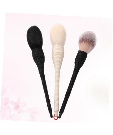Beaupretty Ratan Powder Brush Travel Powder Brush Stippling brush Blending Cosmetic Brush buffing brush liquid brush Powder Large brush portable tool Wool - Buy Online on GoSupps.com