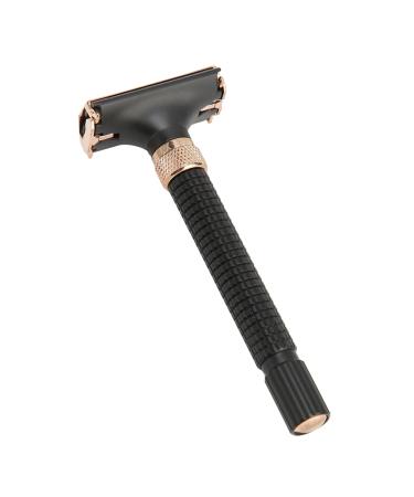 Double Edge Razor Handle - Reusable Metal Safety Razor for Men & Women | Black Eco-Friendly Shaving Solution - Buy Online on GoSupps.com