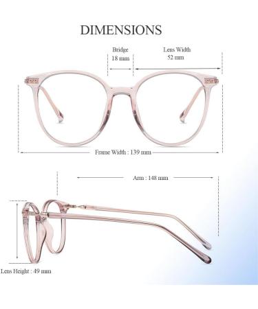 Firmoo Blue Light Blocking Glasses - Anti Glare Eyestrain Computer Gaming Glasses for Women Men, Blue Blocker Non Prescription Eyeglasses Rosa 0.0x - Buy Online on GoSupps.com