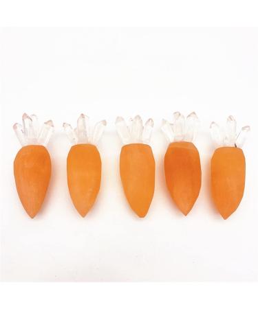 Natural Crystal Rough 1pc Natural Orange Selenite Carrot Quartz Crystals Polished Stone Clear Column Reiki Gypsum Home Decoration ERTEYIN - Buy Online on GoSupps.com