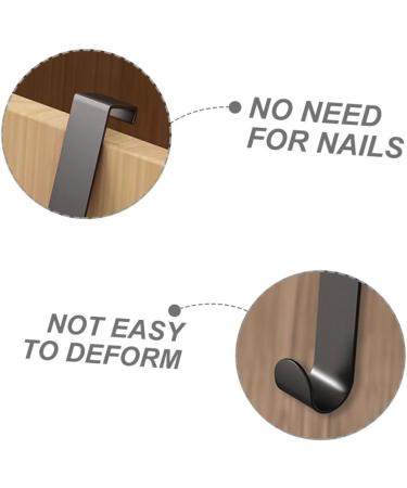 JECOMPRIS 6pcs Door Hook Clothes Rack Craft Coat Hook Towel Hook Hooks for Back of Door Office Cupboard Hanger - Buy Online on GoSupps.com