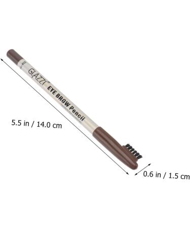 BELLIFFY 12pcs Brow Pencil Eyebrow Pen Cosmetic Supplies Powder Coffee Plastic Brow Pencil - Buy Online on GoSupps.com