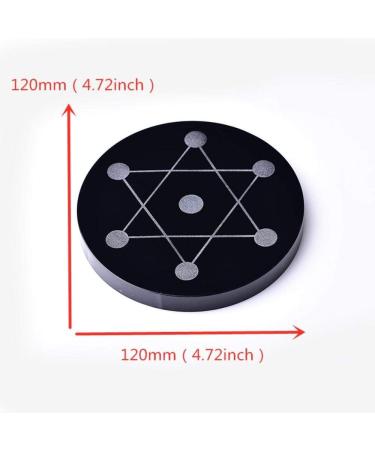 1 Set Seven-Star Plate Natural Crystal Point Healing Stone - Chakra Reiki Energy Orgone Energy Obelisk (12 cm) - Tiger Eye with Glass Base - Buy Online on GoSupps.com