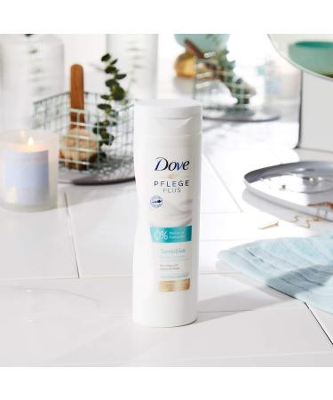 Dove Care Plus Sensitive Body Lotion for Dry Skin - 4-Pack (4 x 250 ml) | International Shipping Available - Buy Online on GoSupps.com