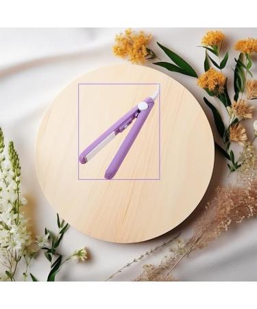 1 Pc Mini Hair Curler - Ceramic 2 in 1 Curler & Straightener for Short & Fine Hair - 1/2 Inch Barrel - Compact & Portable (Purple - Buy Online on GoSupps.com