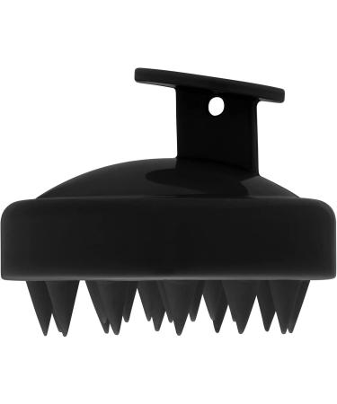 Soft Silicone Scalp Massager & Shampoo Brush for Hair Growth - Exfoliating Hair Wash Scrubber for Men Women & Pets (Black) - Buy Online on GoSupps.com