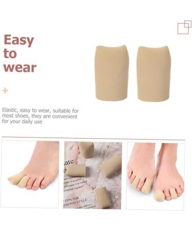 KALLORY 2pcs Silicone Gel Toe Sleeves - Toe Protectors and Finger Tube Sleeves for Toe/Finger Protection - Buy Online on GoSupps.com