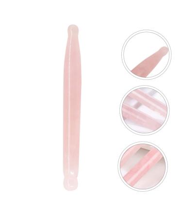 Beavorty Rose Quartz Acupuncture Pen - Crystal Massage Tool for Women | Gua Sha Facial Massager & Body Shaving | Natural Jade Pink 12x1.3cm - Buy Online on GoSupps.com