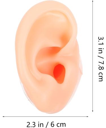 Exceart Silicone Ear Model - Acupuncture Simulation & Piercing Practice Tool - Food Grade Medical Quality - Buy Online on GoSupps.com