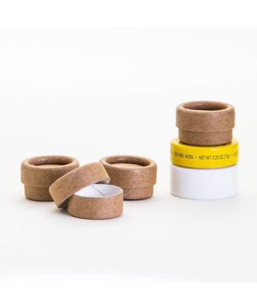 0.15 OZ / 4.5 mL Kraft Paperboard Lip Balm/Salve/Cosmetic/Lotion Jars 12 Pack