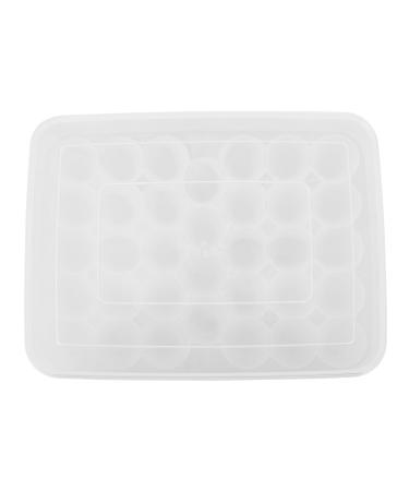 GLEAVI 34 Egg Preservation Box Egg Holder for Fridge Eggs Refrigerator Crisper Plastic Egg Tray re-usable