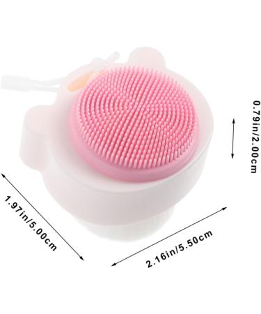 HAPINARY Facial Scrubber Soft Fur Facial Cleansing Brush face Brush Bath Brush Manual face washbasin Silicone face Brush Scrub Cleaner exfoliating Brush The face pores Double Sided - Buy Online on GoSupps.com