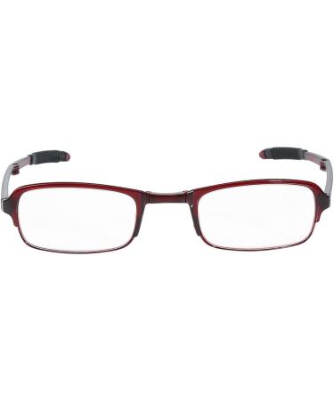 Folding Reading Glasses - Unisex Fashion Mini Glasses with Zipper Leather Case (Red 1.5) - Shop Internationally! - Buy Online on GoSupps.com