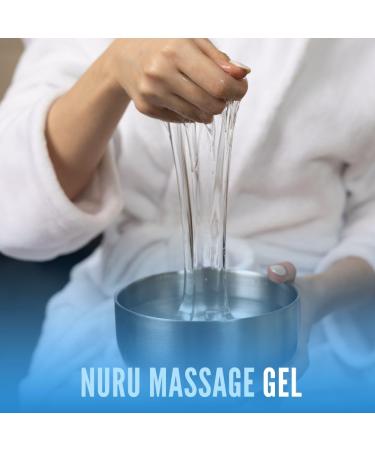 Japanese Nuru Massage Therapy Gel - Aloe Vera Seaweed Green Tea & Vitamin B5 (1.32 Gal) - International Shipping - Buy Online on GoSupps.com