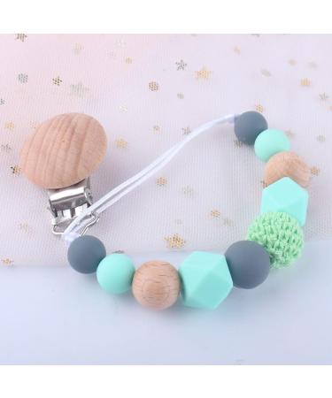 Pacifier Chain for Boys & Girls - Happy-Crazy-Baby | Perfect Baby Shower Birthday & Baptism Gift (Pink) - Buy Online on GoSupps.com