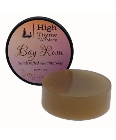 Bay Rum Shaving Soap Puck - 4 oz Large Bar in Travel Tin | Premium Men's Shave Soap Made in the USA - Buy Online on GoSupps.com