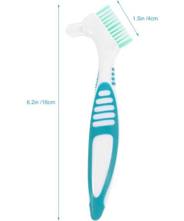 Healeved Toothbrush 2 Sets - Double-Sided Denture Brush with Carrying Case | False Teeth & Denture Cleaning Tool - Buy Online on GoSupps.com