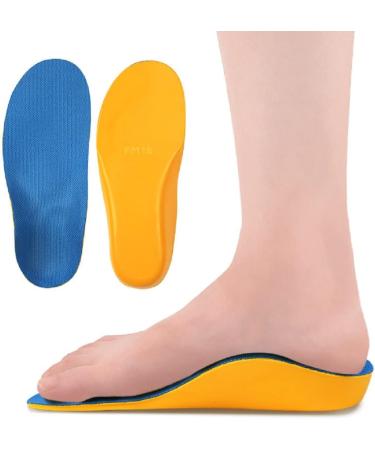 Kids Orthotic Inserts | PU Cushioning Arch Support Insoles for Flat Feet & Plantar Fasciitis - Shock Absorption & Breathable - Sizes 9-10.5 Women / 8-9 Men - Buy Online on GoSupps.com