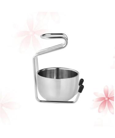 Frcolor Glass Brush Holder Stand - Stylish Stainless Steel Storage for Brushes & Razors - Ideal for Organized Bathrooms - Buy Online on GoSupps.com