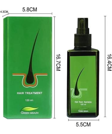 Hair Growth Serum for Men & Women - 120ml Hair Regrowth Lotion Anti Hair Loss Promotes Thicker Stronger Hair & Beard - 100% Natural Herbs - Buy Online on GoSupps.com