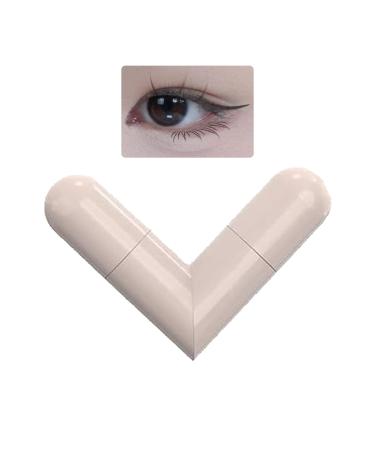 Eye Pencil Stamp Waterproof Eye Stencils Double Sided Smudge Resistant Long Lasting Pencil for Easy Eyebrow Makeup Black