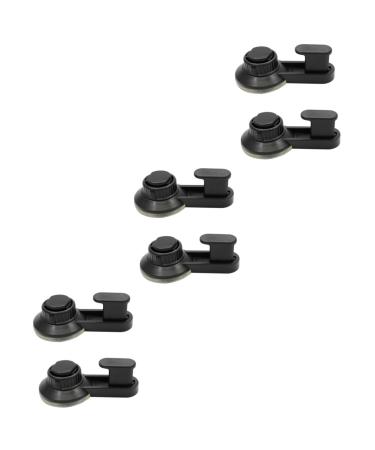 Cabilock Clothes Rack 6 Pcs Suction Cup Hook Towel Hooks Towel Hanger Coat Hooks Hook up Towel Rack Detachable Clothes Hanger mediumx3pcs Blackx3pcs