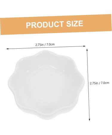 BESPORTBLE 2pcs Hamster Ceramic Bowl Wear- Bowl Mini Feeding Bowl Ceramic Chinchilla Bowl Hedgehog Bowl Ceramic Hamster Feeder Ceramic Food Dish Guinea Bowl Mini Food White Ceramics Ornaments 7X7X2.4CM White - Buy Online on GoSupps.com