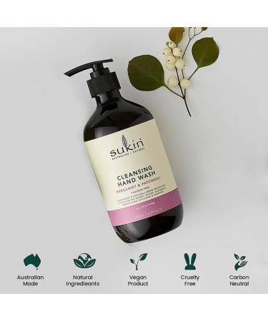 Sukin Bergamot and Patchouli Cleansing Hand Wash 500ml Paraben Free - Buy Online on GoSupps.com