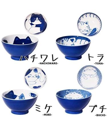 Product of Gifu Japan Mino Ware Japanese Rice Bowl Rice Ramen Noodle Soup Sarada Pasta NEKOCHIGURA Cat Design 4.5 inch 9.2 fl oz Hachiware Rice Bowl Hachiware - Buy Online on GoSupps.com