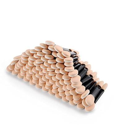 Solustre 50-Piece Disposable Eyeshadow Applicators - Soft Foam Sponge Brushes for Flawless Makeup - Buy Online on GoSupps.com