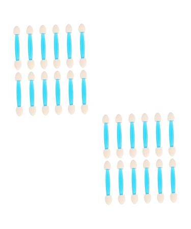 FOMIYES 48 Pcs Eyeshadow Stick Disposable Eyeshadow Brush Eyeshadow Eye Shadow Sponge Set Miss