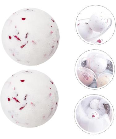  FOMIYES FOMIYES 2 Pieces Bath Ball Foaming Shower Steam Bombs Ball Shower Bombs Sparkling Bath Shower Bombs Natural Organic White Moisturize Sea Salt - Buy Online on GoSupps.com