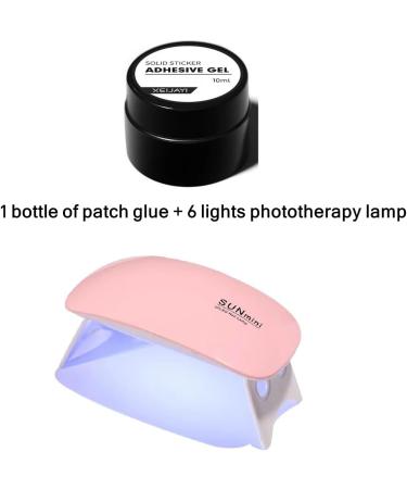 Coffin False Nails Short Fake Nails Pointed Ballerina Acrylic Press on Nails Full Cover Stick on Nails 24pcs for Women and Girls with solid glue nail lamp 1 count (Pack of 1) Yellow - Buy Online on GoSupps.com