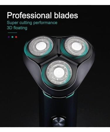 GeRRiT Electric Razor for Men | Waterproof 3D Rotary Shaver & Beard Trimmer | USB Rechargeable - Buy Online on GoSupps.com