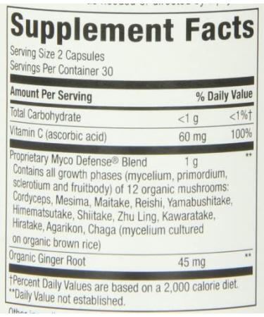 Nature's Way Myco Defense - Premium Blend 60 Vegan Capsules for Immune Support - Buy Online on GoSupps.com