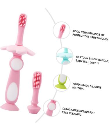 SECFOU 1 Set Baby Care Toothbrushes - Soft Silicone Brushes for infants and kids | Gentle Gum Massaging and Tongue Cleaning | Random Color - Newborn Oral Hygiene - Buy Online on GoSupps.com
