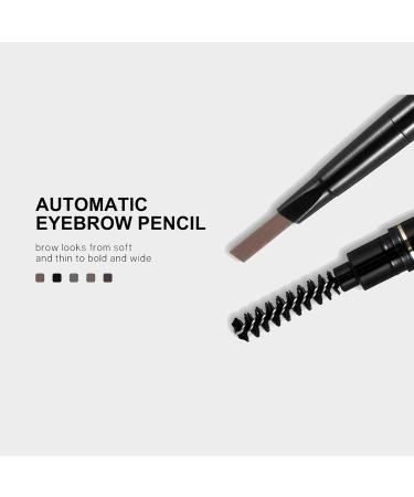 LXZJJM Automatic Eyebrow Pencil with Brush and 24 Brow Stencils - Waterproof Smudge-proof Long-lasting Eyebrow Pencil for Women - Ideal for Various Brow Shapes and Hair Colors! (02# Gray) - Buy Online on GoSupps.com