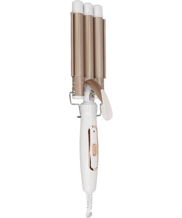 Buy 3 Barrel Hair Curling Iron - Gold 100-240V 360 Rotating for Perfect Curls - International Shipping Available - Buy Online on GoSupps.com