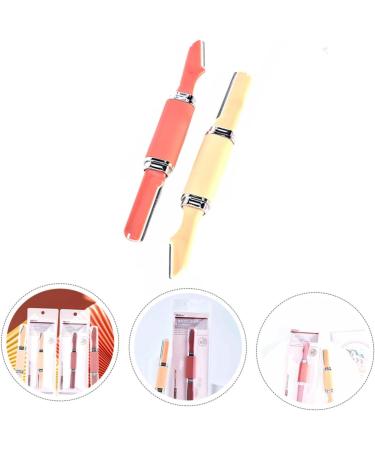 FRCOLOR 6 Sets Double-Headed Eyebrow Razor Trimmer - Face Shaper & Exfoliator - Pocket Size - Red & Yellow - Perfect for Precise Eyebrow Shaping - Buy Online on GoSupps.com