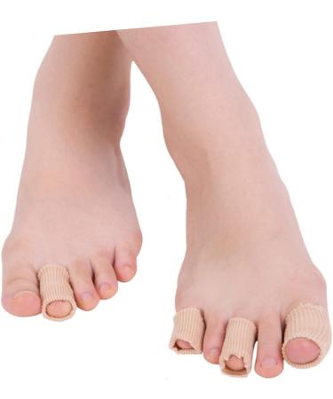 Healifty 6 Pcs Toe Cover Men's Gel Silicone Sleeves - Anti-Friction Toe Tubes & Finger Sleeves, Beige, Reusable & Cuttable - Buy Online on GoSupps.com