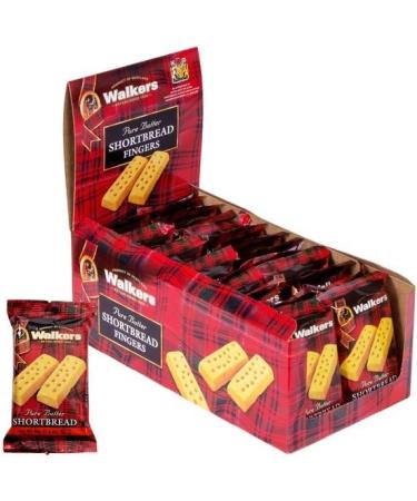 Walkers Shortbread Fingers Individually Wrapped 24 x 40g (1 Box) - Buy Online on GoSupps.com