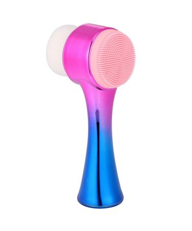 minkissy Facial Cleansing Brush Exfoliating Face Brush Deep Cleansing face Silicone Brush for face Facial Brush Skin Cleansing Double Sided 3D face Brush 13X5.5cm