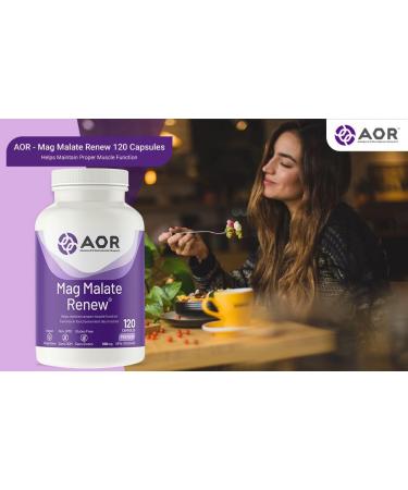 AOR Magnesium Malate Renew 120 CT - Premium Magnesium Supplement - Buy Online on GoSupps.com