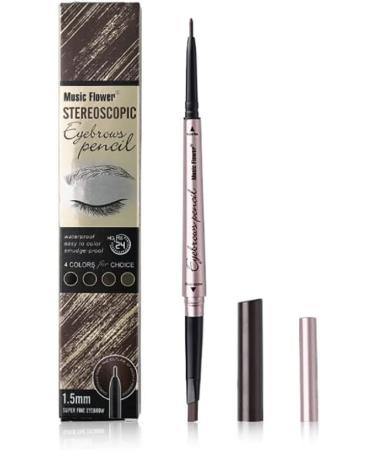1PC Ultra-fine Waterproof Eyebrow Pen Auto Micro Brow Pencil Double Retractable Brow Pen Eyebrow Definer Pencil Natural Eyes Makeup Applicator Double eyebrow pencil - Buy Online on GoSupps.com