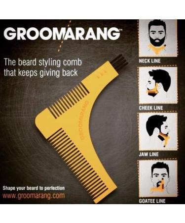 Groomarang Beard Styling Comb Tool - Create Perfect Lines & Symmetry Effortlessly - Buy Online on GoSupps.com
