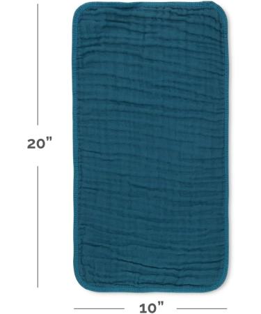 Comfy Cubs Neptune Pack: 10 Large 100% Cotton Muslin Spitting Towels - Extra Absorbent & Soft Hand Washcloths - Perfect for Babies - Buy Online on GoSupps.com