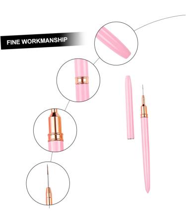 Ipetboom Nail Art Drawing Pen Nail Art Pen Hand Held Mirror Nail Art Polish Pens No Bend Hair Clips Pro Tools Kit U as Acrilicas Nail Tip Brush Nails Gel Major Pink Copper Nail Set 17.9x1cm Pink - Buy Online on GoSupps.com