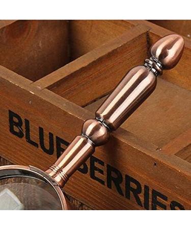 All Metal Handheld Magnifier HD Optical Magnifying Glass Bronze All Metal Old Man Reading Magnifier Good Times - Buy Online on GoSupps.com